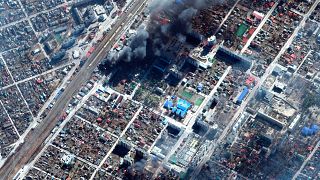 تصویر هوایی از شهر محاصره‌شده ماریوپل