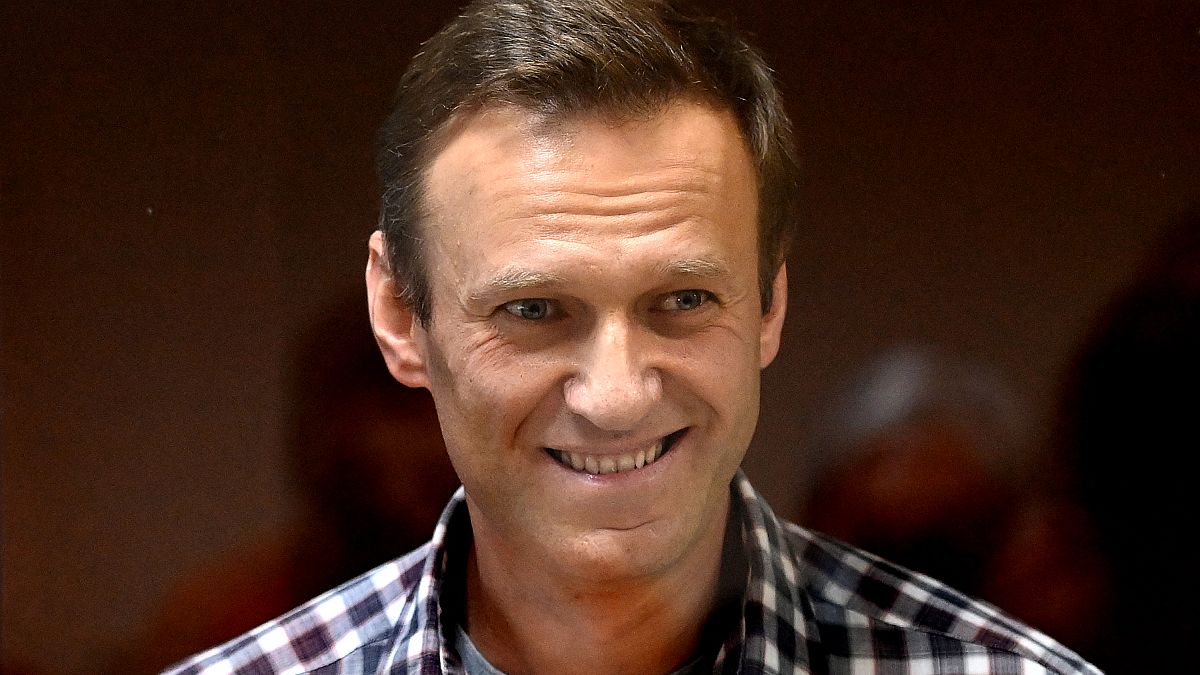 Алексей Навальный на заседании суда. Февраль 2021 года