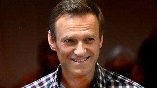 Алексей Навальный на заседании суда. Февраль 2021 года