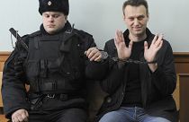 Alexeï Navalny lors d'une audience