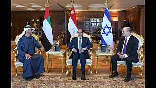 Sissi hosts Bennett and Abu Dhabi Prince in Egypt 