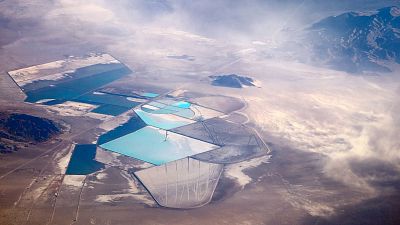 Lithium mine in Silver Peak, Nevada Lithium mine in Silver Peak, Nevada