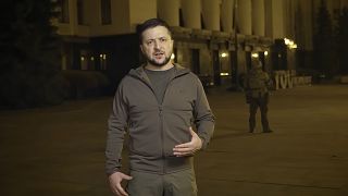 Selenskyj in seiner Videobotschaft: "Kommt, um die Freiheit zu verteidigen"