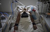 مصاب بفيروس كورونا في مستشفى في مارسيليا