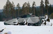 NATO birliklerinin Norveç'te devam eden Soğuk Mukabele (Cold Response) tatbikatı