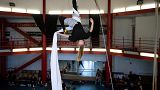 A circus in Hungary has opened its door to more than 100 young Ukrainian refugees