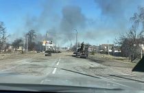 Chernihiv Mayor drives through damaged city