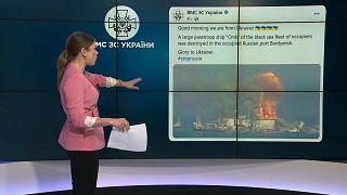 Ucranianos dizem ter destruído um navio russo em Berdyansk