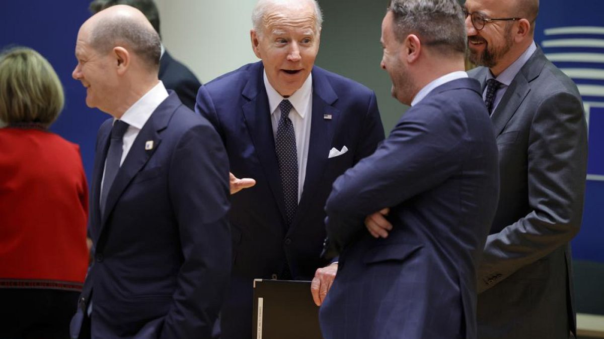 Joe Biden, Charles Michel ve Avrupalı liderler