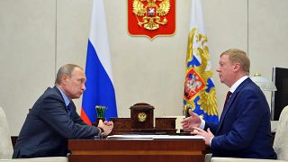 بوتين خلال لقاء مع شوبيس في 2016
