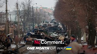 A look back at a month of war in Ukraine