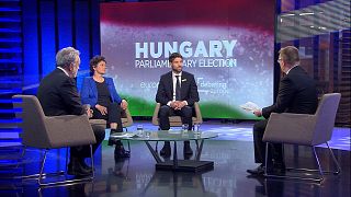 Euronews' Hungary Parliamentary Election debate special in the European Parliament.