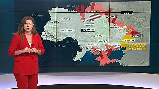 La periodista ucraniana Sacha Vakulina explica el mapa animado sobre la invasión rusa