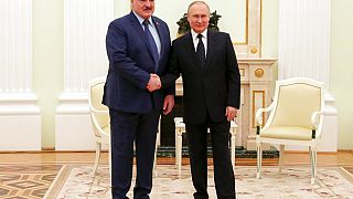 Εικόνα από προηγούμενη συνάντηση των Α. Λουκασένκο- Β. Πούτιν (εικόνα αρχείου)