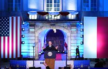 Le président américain Joe Biden au château royal de Varsovie en Pologne le 26 mars.