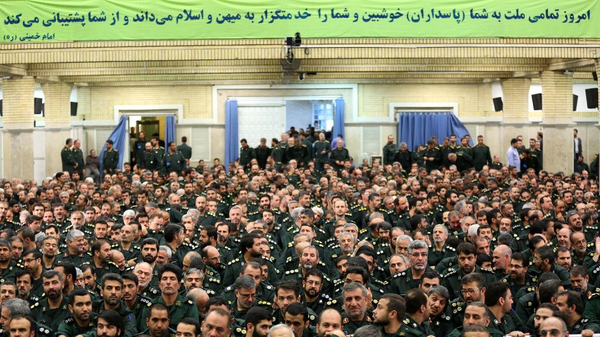 دیدار علی خامنه‌ای با فرماندهان سپاه پاسداران