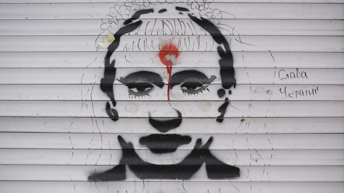Graffiti gegen den Ukraine-Krieg