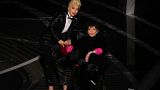 Lady Gaga and Liza Minelli were on stage at the Oscars presenting the award for best picture, eventually won by 'CODA'