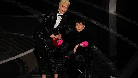 Lady Gaga and Liza Minelli were on stage at the Oscars presenting the award for best picture, eventually won by 'CODA'