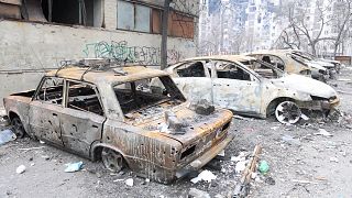 Destructions in Mariupol