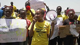 Kenya : les jeunes manifestent contre la pollution du lac Victoria