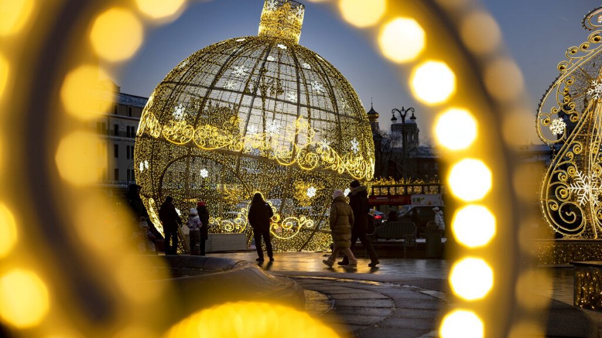 Χριστούγεννα σε κεντρική πλατεία της Μόσχας