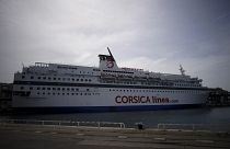 El ferry de Corsica linea que acoge a los refugiados en Marsella