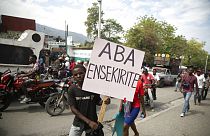 Manifestation à Port-au-Prince, Haïti, le 29 mars 2022