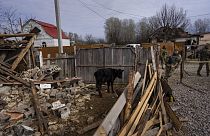 Le village de Brovary en Ukraine a subi de gros dégâts