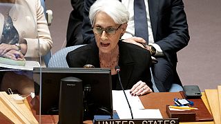 Vice-secretária de Estado dos EUA, Wendy Sherman, no Conselho de Segurança da ONU