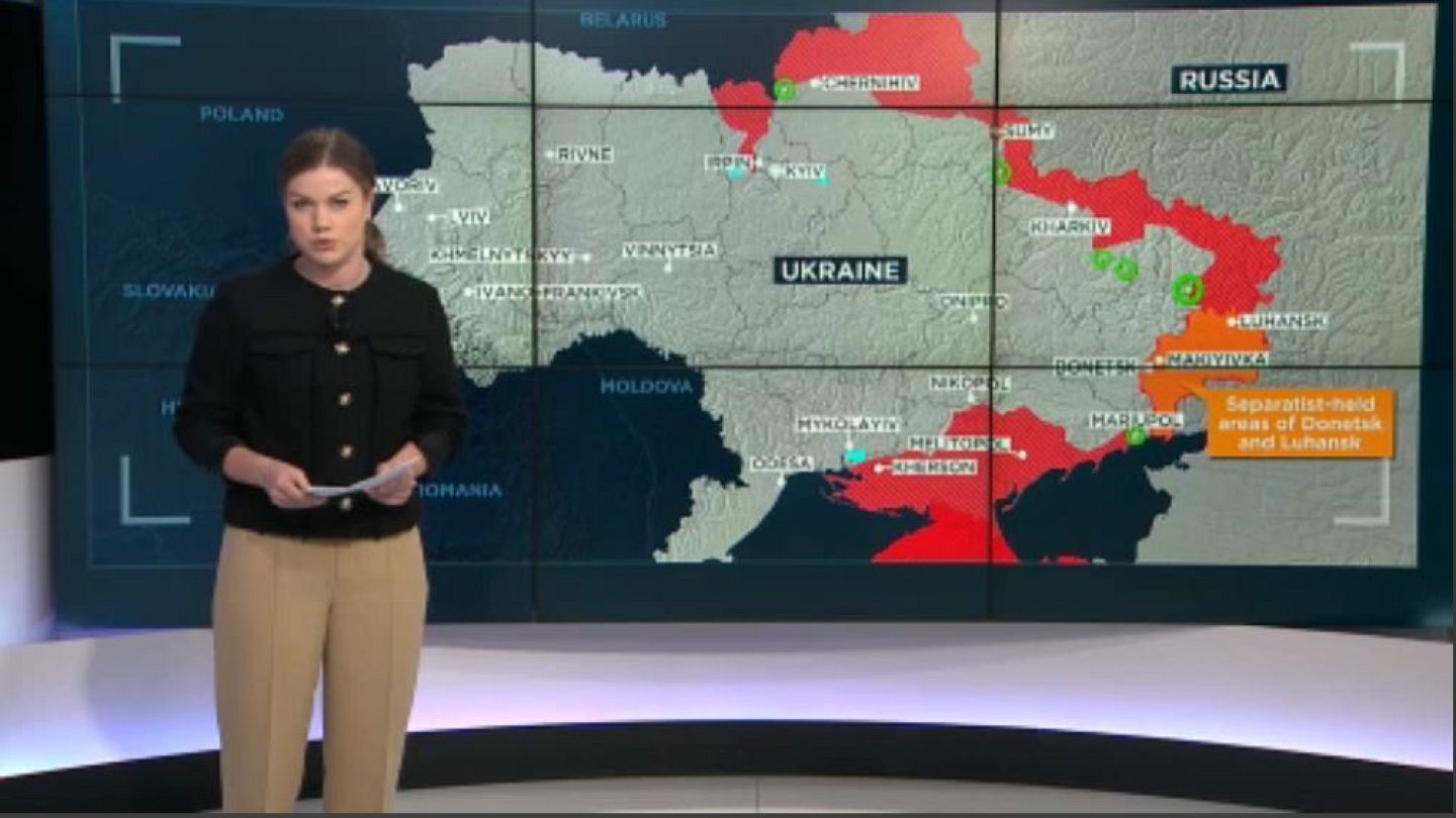 Карта военных действий на Украине от 30.03.2022