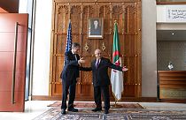 Antony Blinken durante su visita a Argelia, el miércoles 30 de marzo de 2022