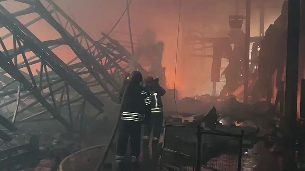 Ukraine food supplies 'deliberately destroyed' in warehouse attack