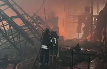 All the food storage facilities in Brovary, Ukraine were attacked in the same day