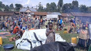 معسكرات استقبال اللاجئين الكونغوليين في أوغندا.