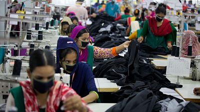 A textiles factory in Bangladesh.