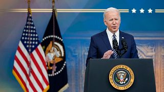 Le président des Etats-Unis, Joe Biden, lors d'une conférence de presse organisée à la Maison-Blanche, le 31 mars 2022
