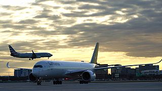 Ein Lufthansa-Flug landet in Miami, 08.11.2021