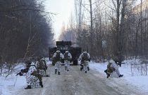 Çernobil Nükleer Santrali'ni koruyan Ukrayna askerleri