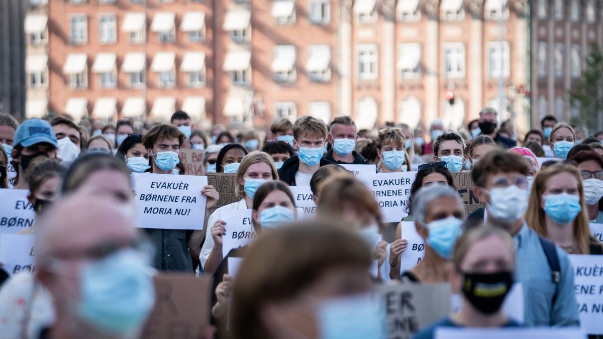 تظاهرات در حمایت از پناهجویان در دانمارک