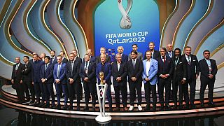 Cerimónia de sorteio dos grupos do Mundial de 2022