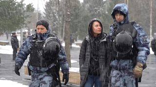 مظاهرات مناهضة للغزو الروسي لأوكرانيا في مسوكو.