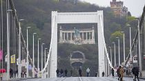 Imagen del Puente de Isabel en Budapest (Hungría).