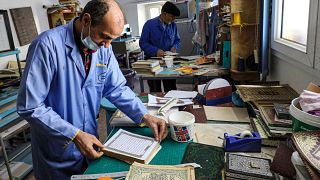 Libyan restorers revive old Korans for Ramadan