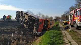 Several dead after train hits car in southern Hungary