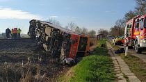 تصادف قطار با خودرو در مجارستان
