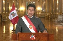 El presidente de Perú, Pedro Castillo, anuncia el toque de queda en Lima