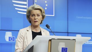 Von der Leyen said her team is working on "additional sanctions" including oil imports.