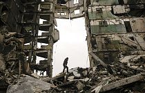Разрушения в Бородянке (Украина)