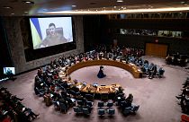 Ukrayna Devlet Başkanı Vladimir Zelenskiy, Birleşmiş Milletler Güvenlik Konseyine (BMGK) hitap etti